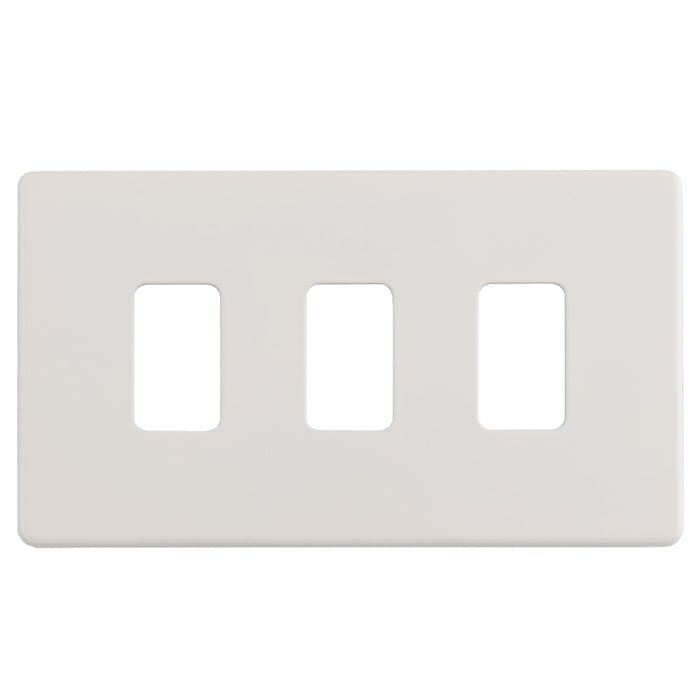 Eurolite PL-G3 Enhance White Grid Plates-3-Gang (LEAD TIME: 2-3 DAYS)