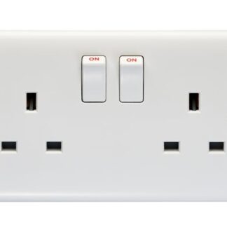 Eurolite PL4100 2-Gang Switched Socket Double Poled (LEAD TIME: 2-3 DAYS)