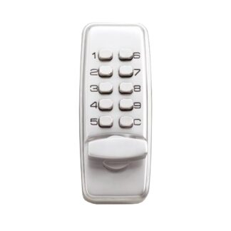 CQR SBL370/S Push Button Lock | Traditional Code | Knob | Satin Chrome | 2 - 4 Digits (LEAD TIME: 2-3 DAYS)