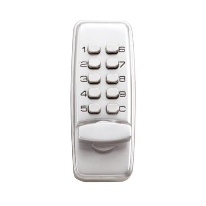 CQR SBL370/S Push Button Lock | Traditional Code | Knob | Satin Chrome | 2 - 4 Digits (LEAD TIME: 2-3 DAYS)