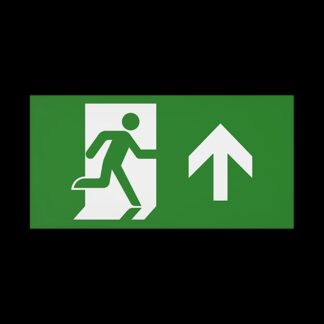 CQR SE/4/LEG/U Emergency Legend for Slim Exit Box, Arrow Up (LEAD TIME: 2-3 DAYS)