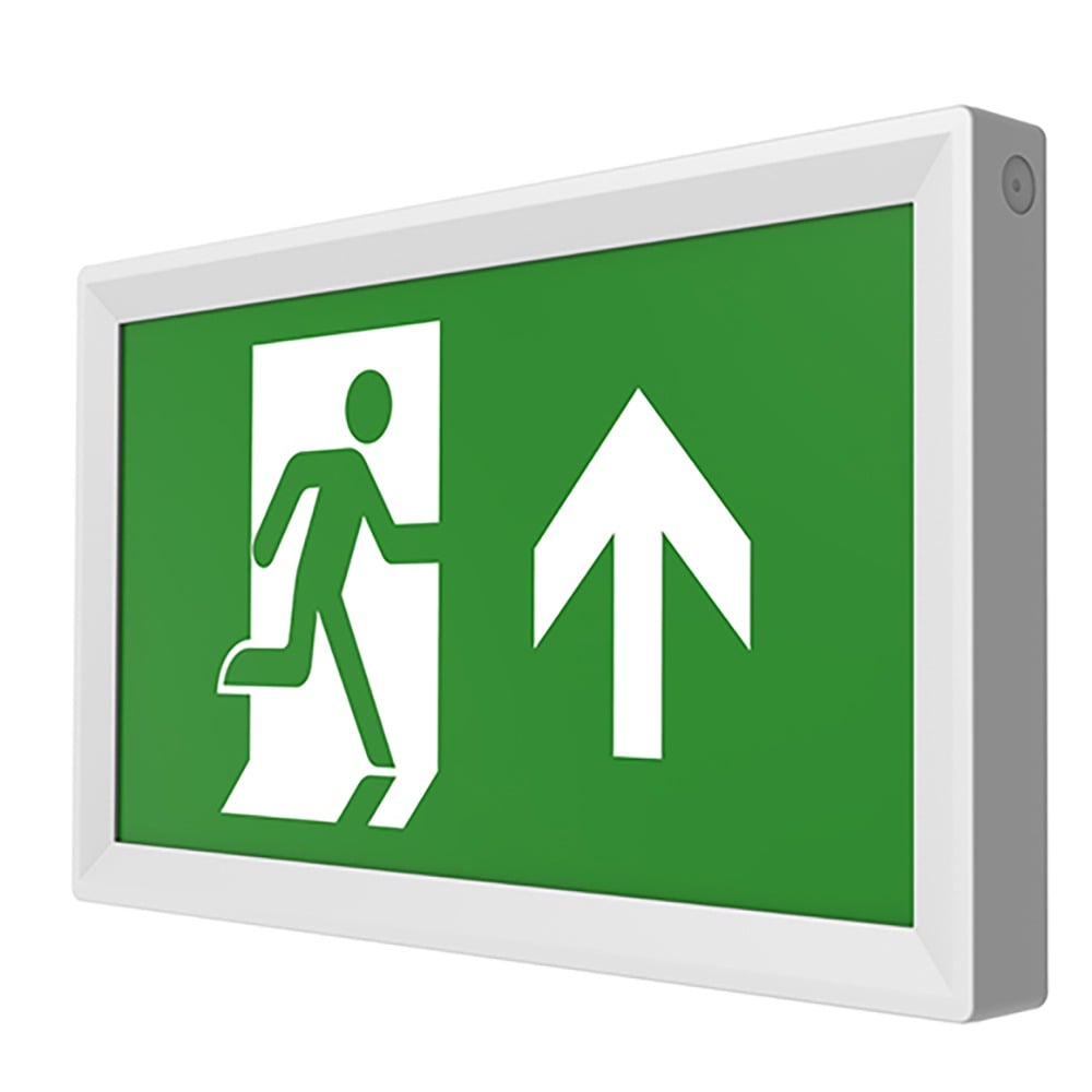 CQR SE/4/M/BK/865 LED Emergency Slimline Exit Box c/w Arrow Up Legend - Black (LEAD TIME: 2-3 DAYS) - Image 2