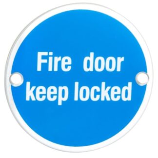Eurospec SEX1015SSS Signage Fire Door Keep Locked (LEAD TIME: 2-3 DAYS)