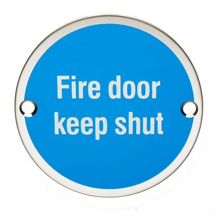 Eurospec SEX4016SAA Fire Door Keep Shut Symbol (LEAD TIME: 2-3 DAYS)