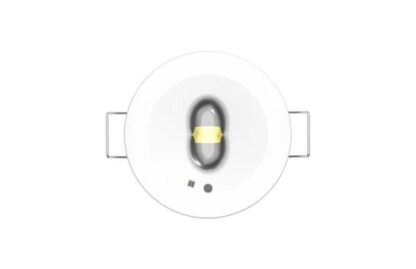 CQR SP/1/ST/WH/865 SELF TEST - Spot LED Emergency Downlight, c/w open area & corridor lens (LEAD TIME: 2-3 DAYS)