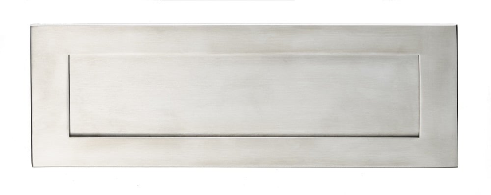 Eurospec SWE1036D/SSS Letter Plate Bolt Through Fixing - Satin Stainless Steel 305 x 104 x 3mm (LEAD TIME: 2-3 DAYS)
