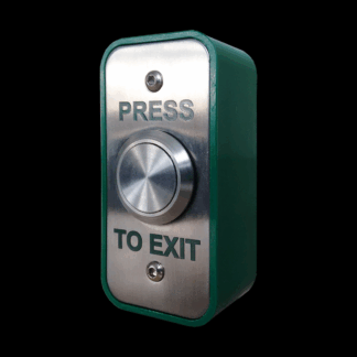 CQR XB/ARCSS25/ALG Architrave Press To Exit Button Alg - Stainless Steel (LEAD TIME: 2-3 DAYS)