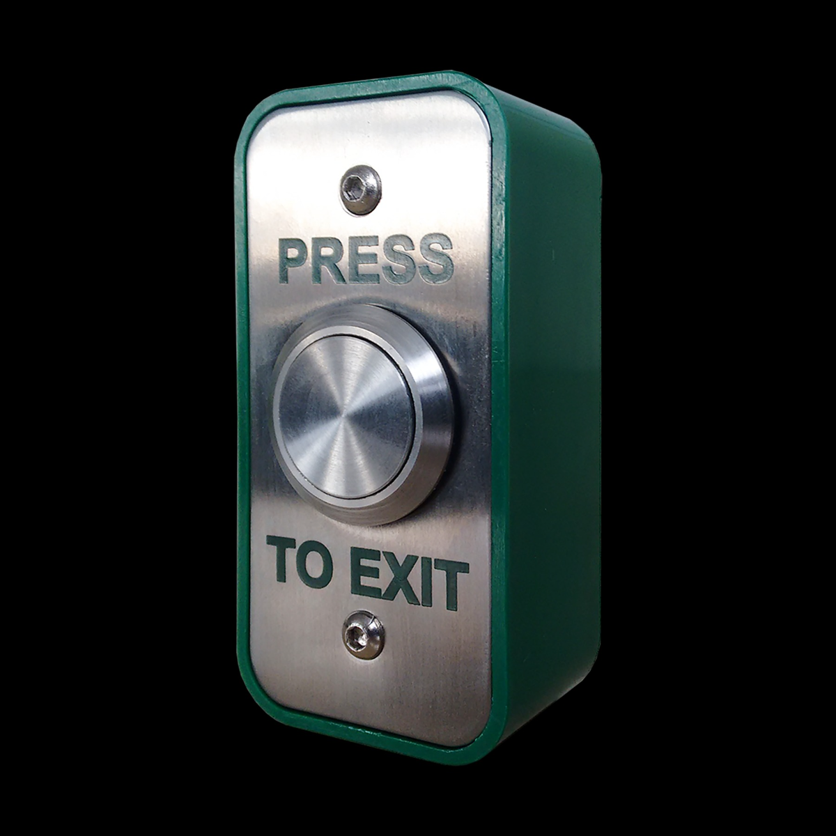CQR XB/ARCSS25/ALG Architrave Press To Exit Button Alg - Stainless Steel (LEAD TIME: 2-3 DAYS)