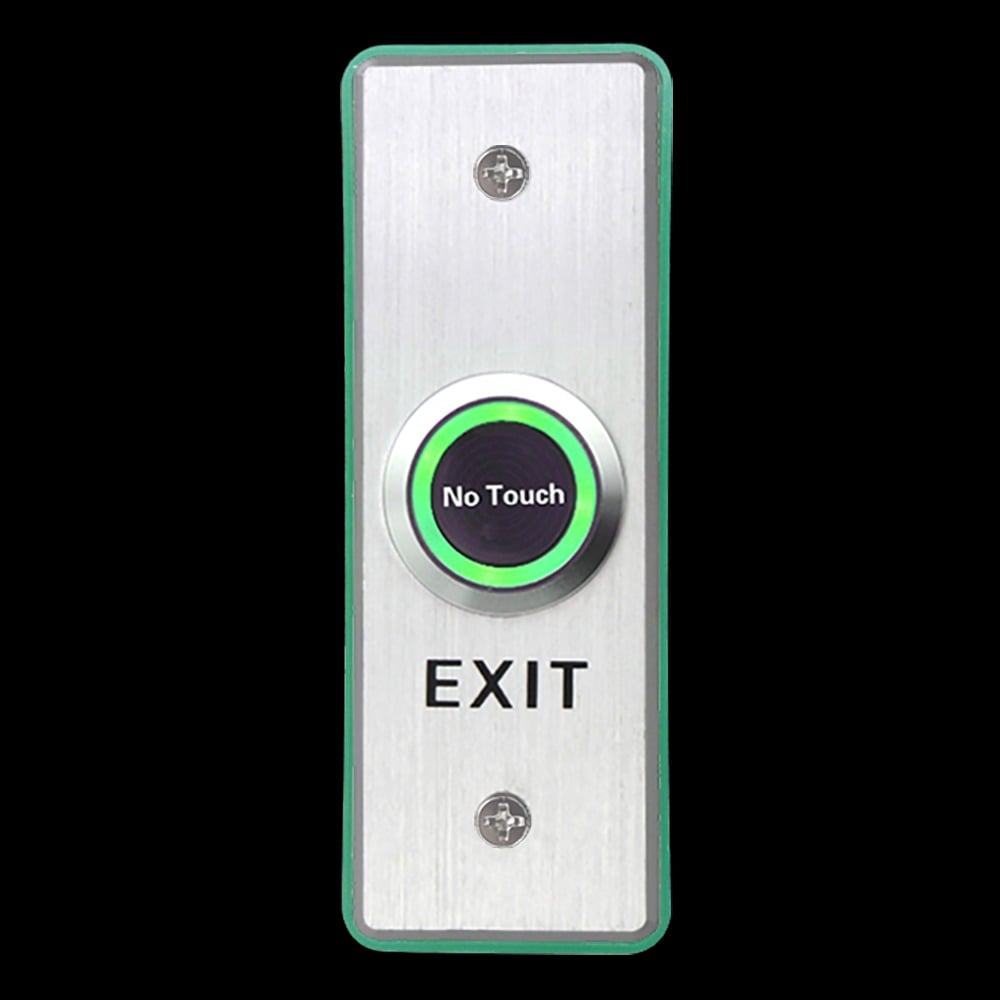 CQR XB/NT40/ALI Architrave Aluminium Touchless Sensor Exit Button (LEAD TIME: 2-3 DAYS)