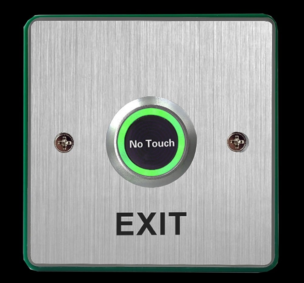 CQR XB/NT86/ALI Single Gang Aluminium Touchless Sensor Exit Button (LEAD TIME: 2-3 DAYS)