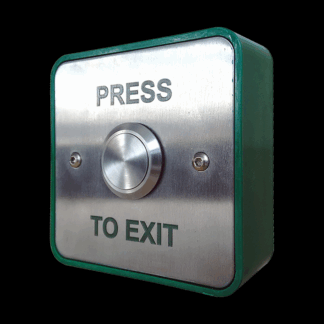 CQR XB/SS25/ALG Exit Button C/W 25mm Gang Box - Stainless Steel (LEAD TIME: 2-3 DAYS)