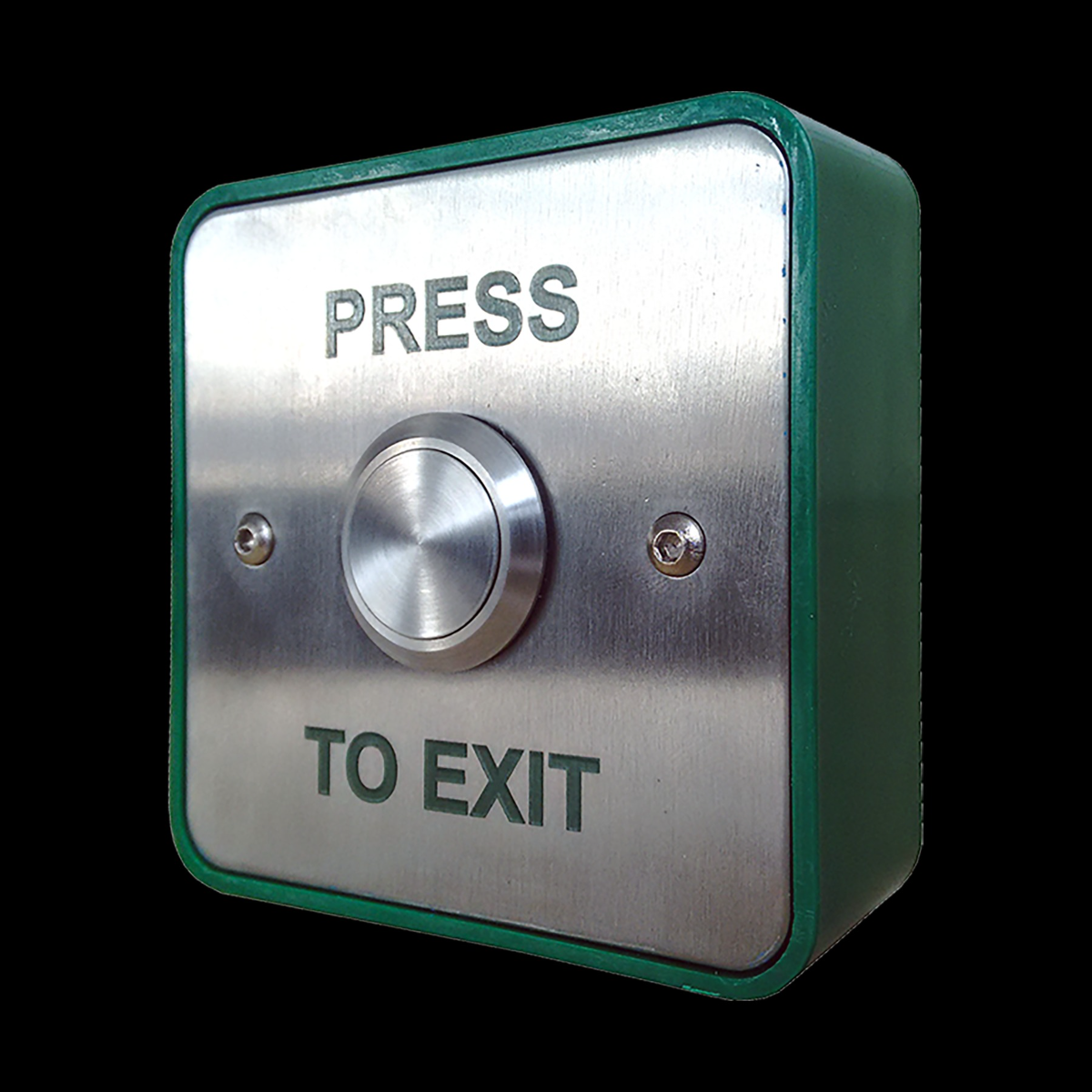 CQR XB/SS25/ALG Exit Button C/W 25mm Gang Box - Stainless Steel (LEAD TIME: 2-3 DAYS)