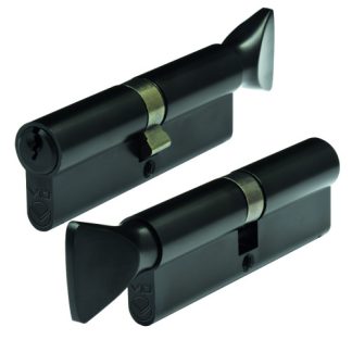 Zoo V10 Euro Key And Turn Cylinders - Black Finish (LEAD TIME: 2-3 DAYS)