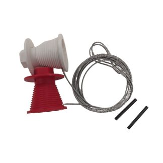 Cardale CD45 Cones & Cables (Pair) Red & White - 1,360mm (LEAD TIME: 3-5 DAYS)